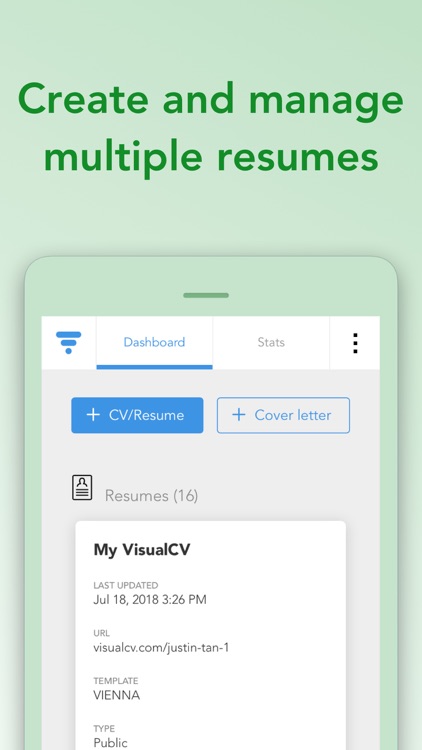 VisualCV Resume Builder