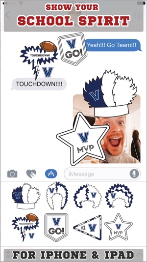 Villanova Wildcats Stickers for iMessage(圖1)-速報App