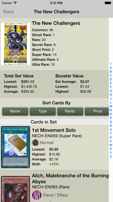 Card Prices: Yu-Gi-Oh Edition screenshot 5