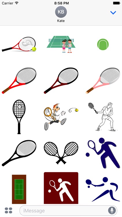 Tennis Stickers: it's a racket