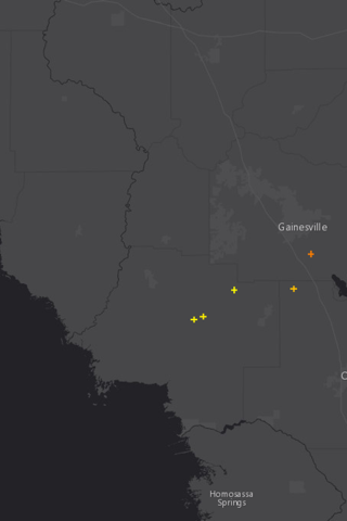 US Lightning Strikes Map - náhled