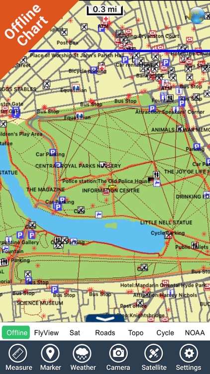 Hyde Park (London) - GPS Map Navigator