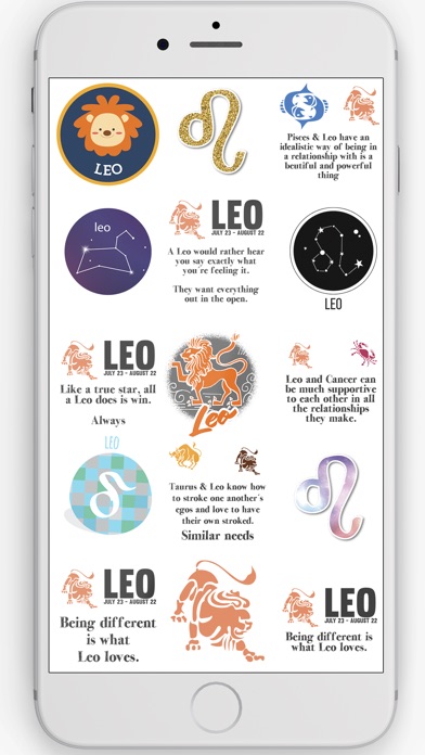 Leo Stickers Horoscope Signs screenshot 3