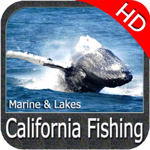 California fishing HD GPS Maps icon