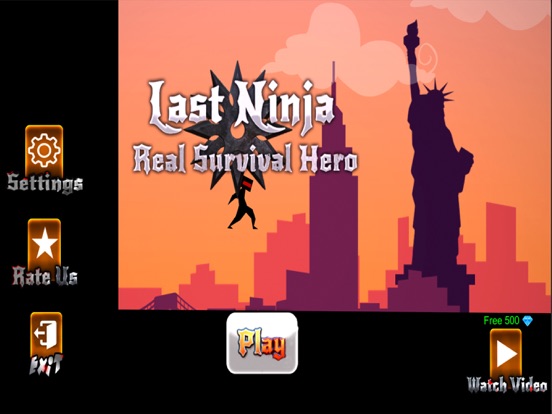 Прошлой Ниндзя реальный Surviv на iPad