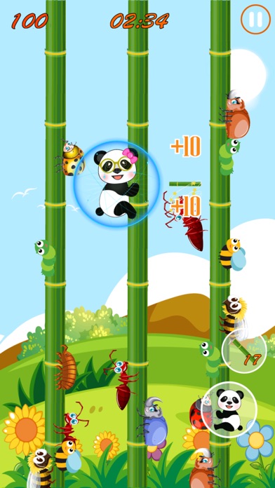 Panda Slide - Attack The Bug screenshot 3