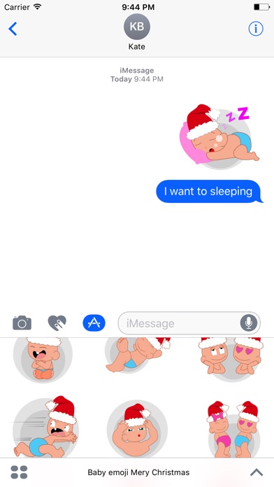 Baby emoji Mery Christmas screenshot 3