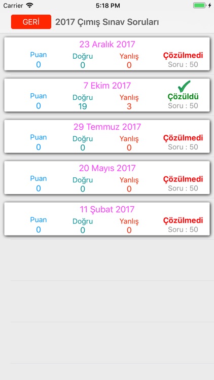 Ehliyet 2018 Çıkmış Sorular screenshot-6