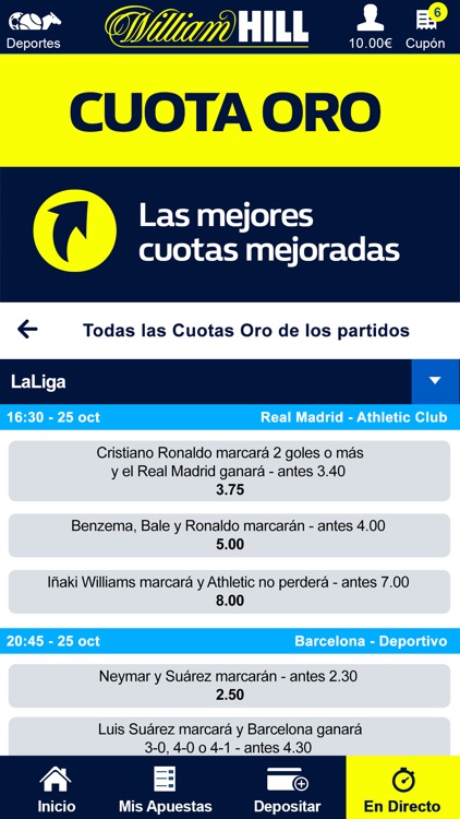 William Hill Apuestas online screenshot-4