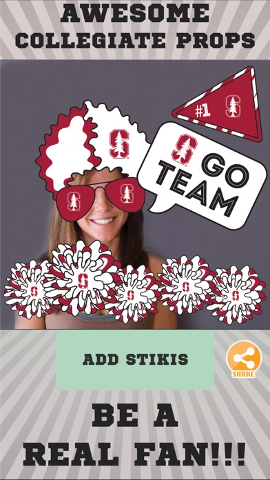 Stanford Cardinals Selfie Stickers screenshot 2