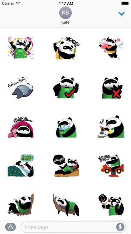 Funny Chubby Panda Sticker