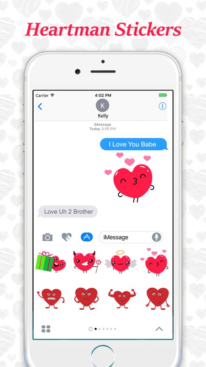 Animated Heartman Emojis screenshot-3