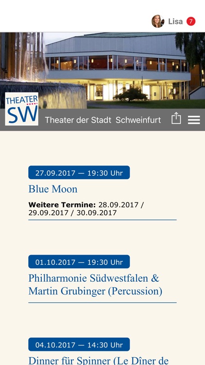 Theater der Stadt  Schweinfurt