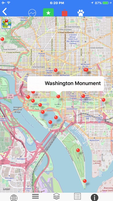 D.C. Scaled Subway Map Offline screenshot 3