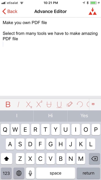 الكتابة بصيغة PDF