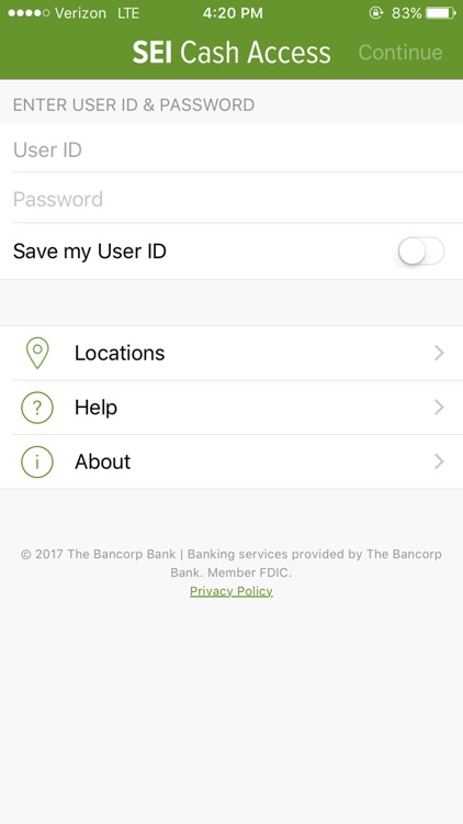 SEI Cash Access