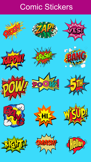 Comic  Stickers Pack-Stickers Pack for iMessage(圖1)-速報App