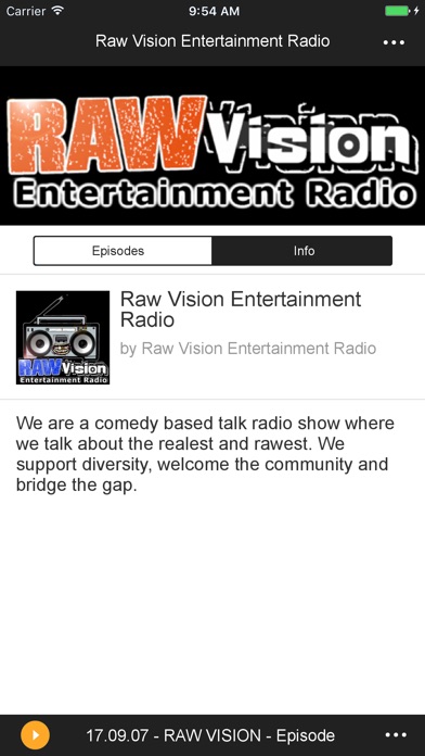 Raw Vision Entertainment Radio screenshot 2