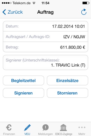 TRAVIC-EBICS-Mobile screenshot 2