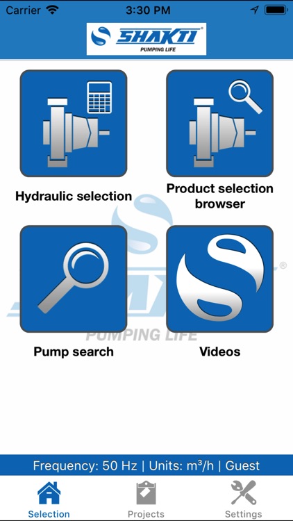 Shakti Pump Selector