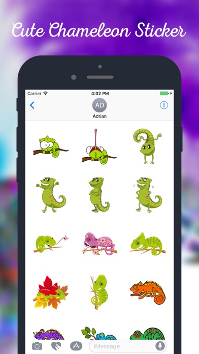 Chameleon Stickers screenshot 2