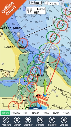 Boating East England GPS nautical & fishing charts(圖3)-速報App