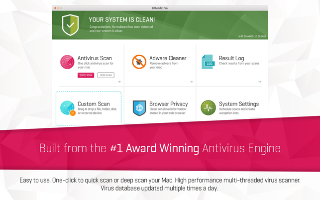 ‎Antivirus BitMedic® Pro Screenshot