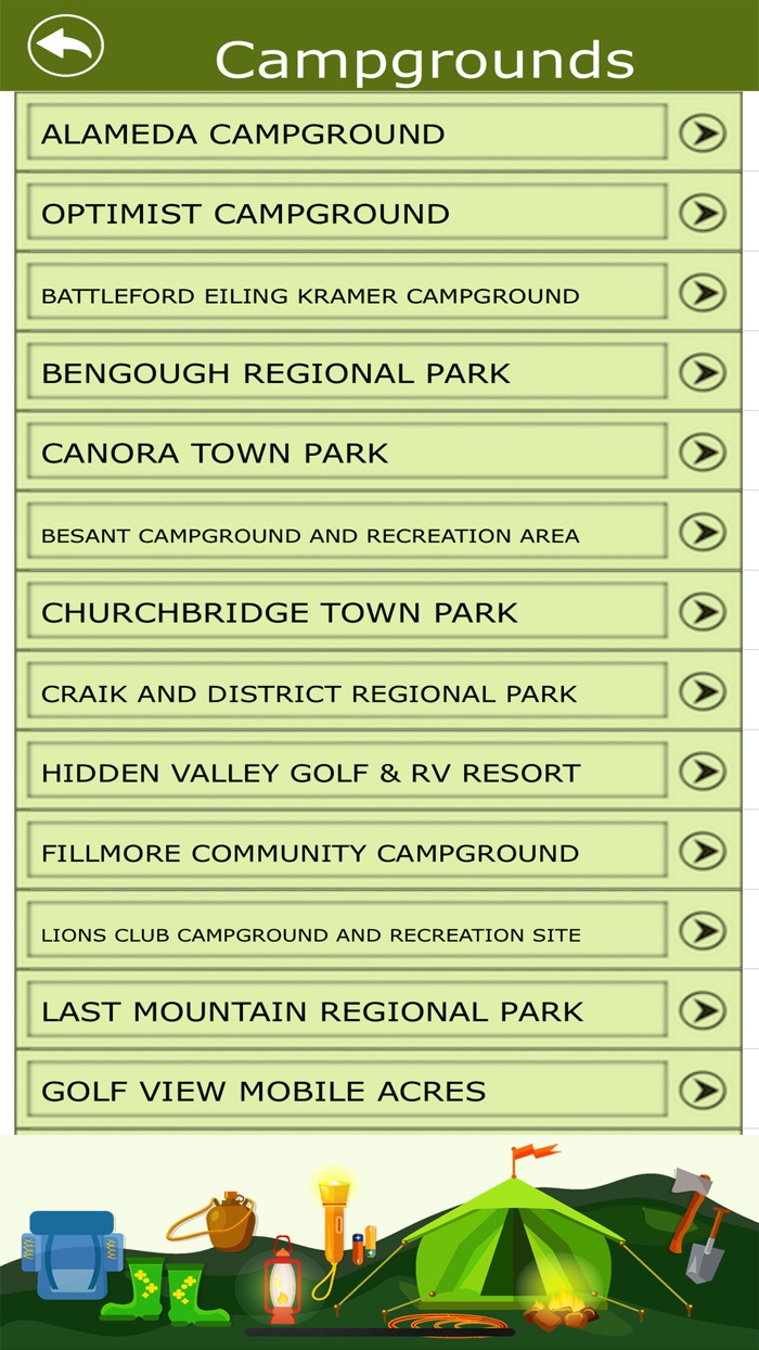 Saskatchewan Camping  Trails
