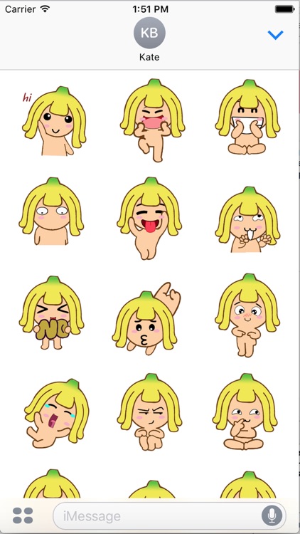 GiBana - Animated Banana Girl Emoji & GIFs