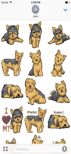 Yorkie Emojis For Dog lovers(圖2)-速報App