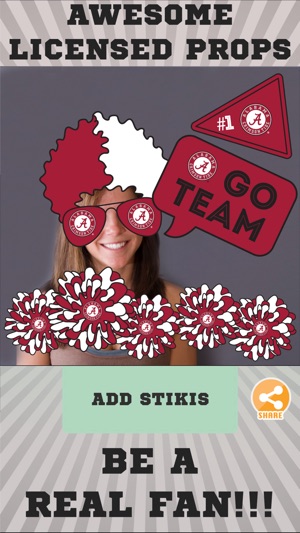 Alabama Crimson Tide Photo Selfie Stickers(圖2)-速報App