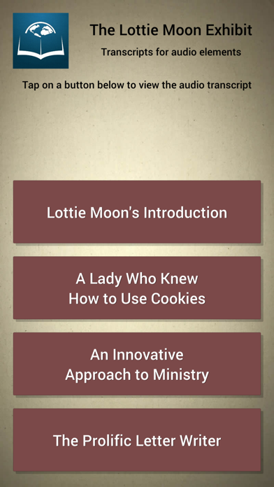 How to cancel & delete Lottie Moon Exhibit from iphone & ipad 1