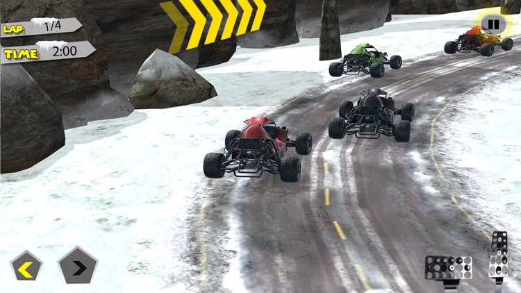 Buggy Car Snow Downhill Racing