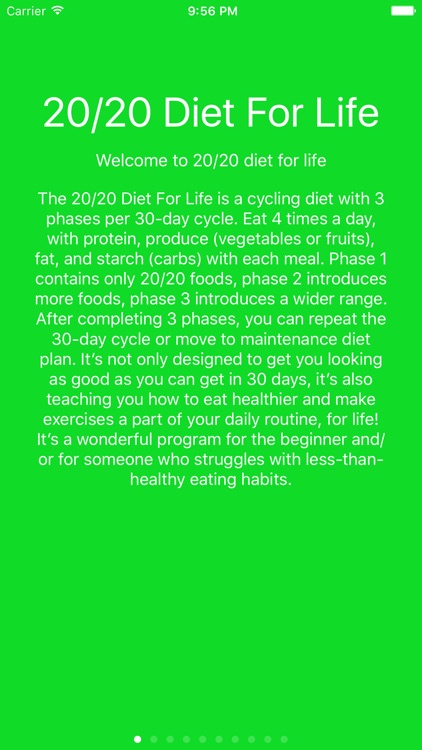 20/20 Diet For Your Life