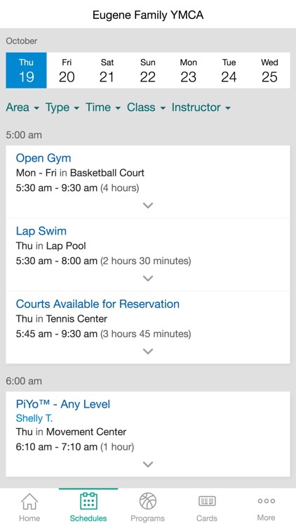 Eugene Family YMCA screenshot-3