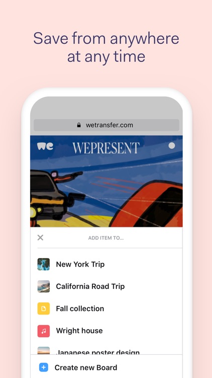 Collect by WeTransfer
