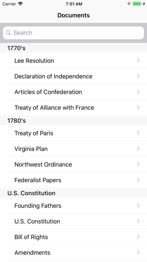 Patriot App (US Constitution)