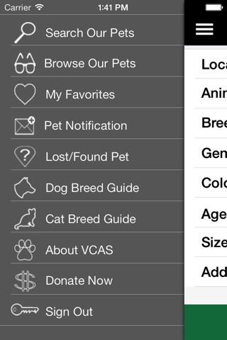 VCAS Pet Adoption screenshot 3