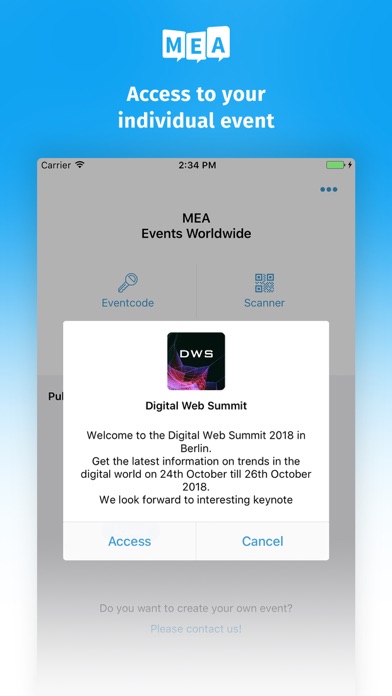 Mobile Event App screenshot 2