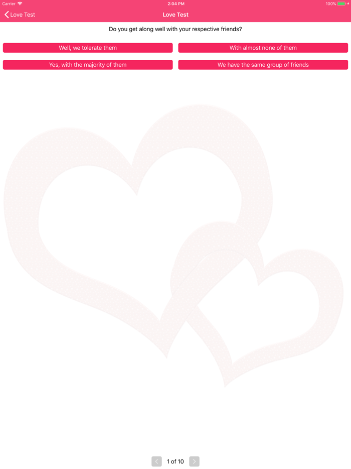 Love test compatibility