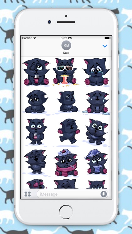 Fang! Beautiful Black Cat Emojis