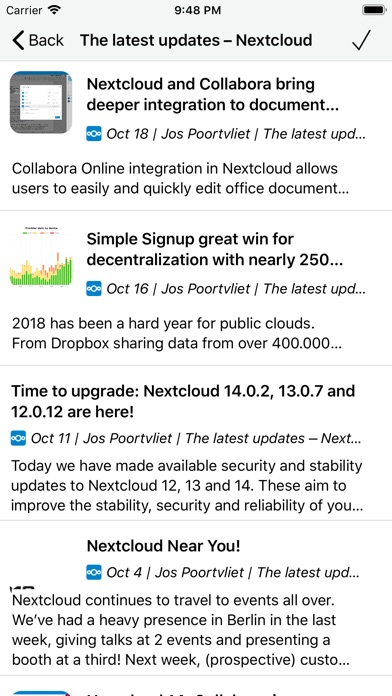 CloudNews - Feed Reader screenshot1