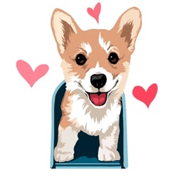 Corgi - cute dog stickers