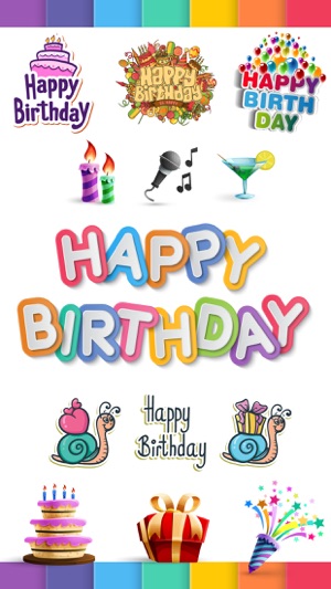 Happy Birthday Stickers Pack