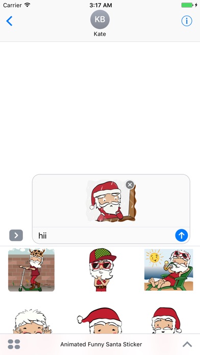 Animated Funny Santa Sticker screenshot 2