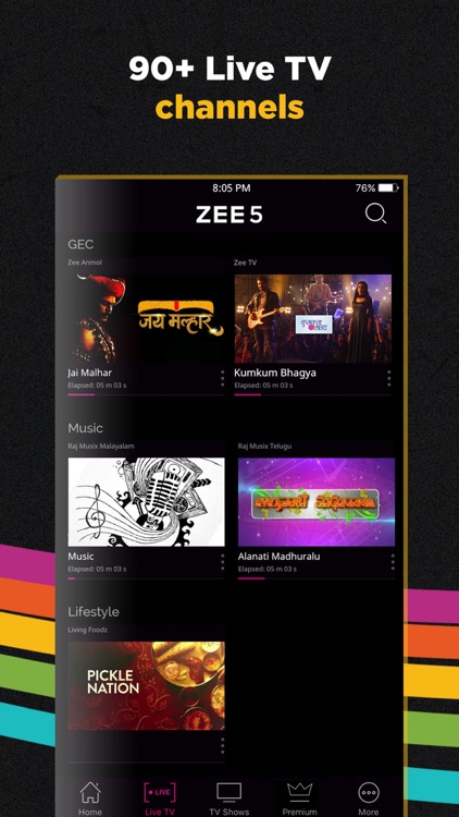 ZEE5 - Shows Live TV & Movies