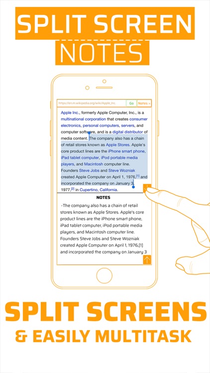 Split Screen Notes: Multitask With Browser & Notes