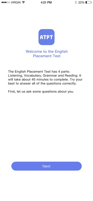 AT English Placement Test(圖2)-速報App