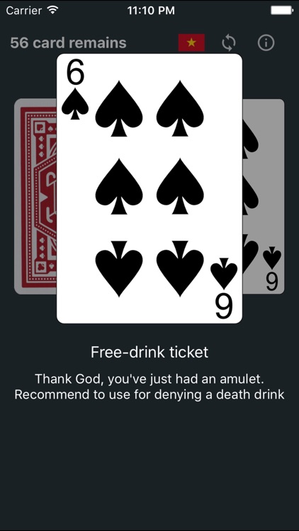 Flip card, drink beer