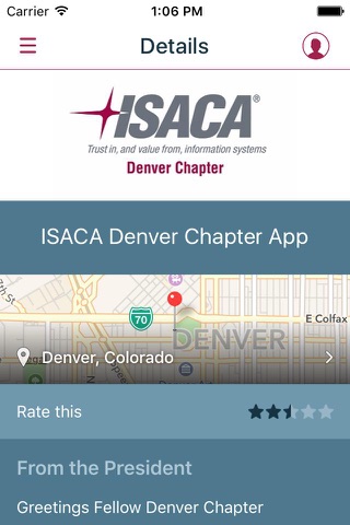 ISACA Denver Chapter App screenshot 3